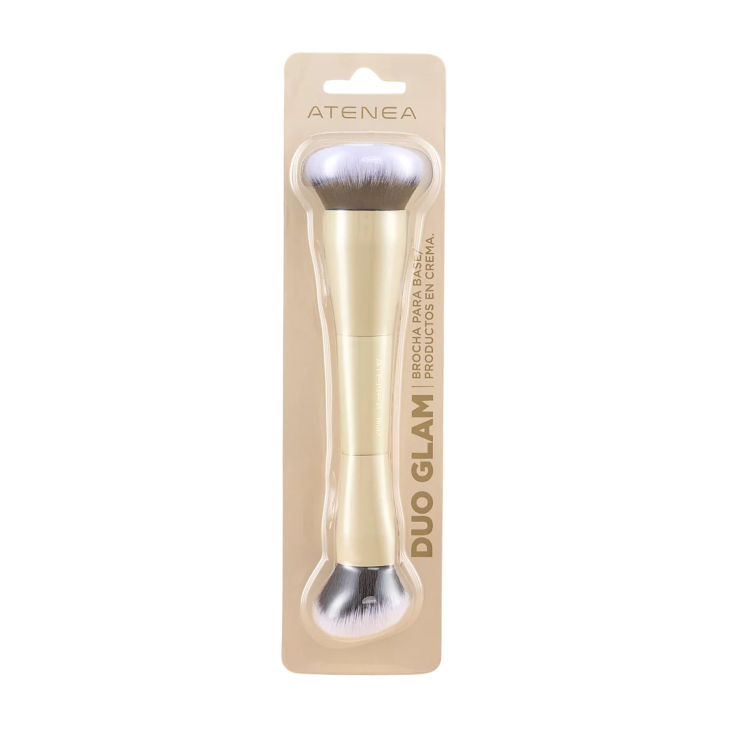 Brocha Duo Glam 02 Base / Productos en Crema Atenea
