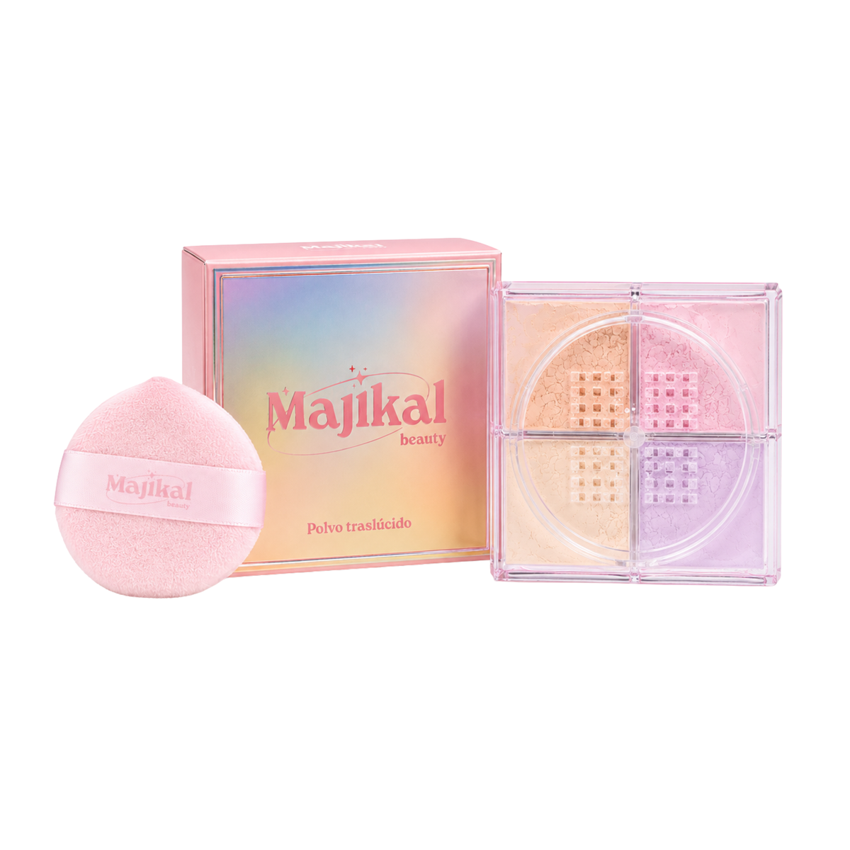 Polvo Traslúcido 4 Colores Majikal