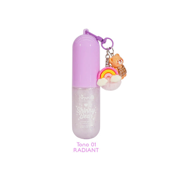 Mini Shimmer Shinny Bear Purpure