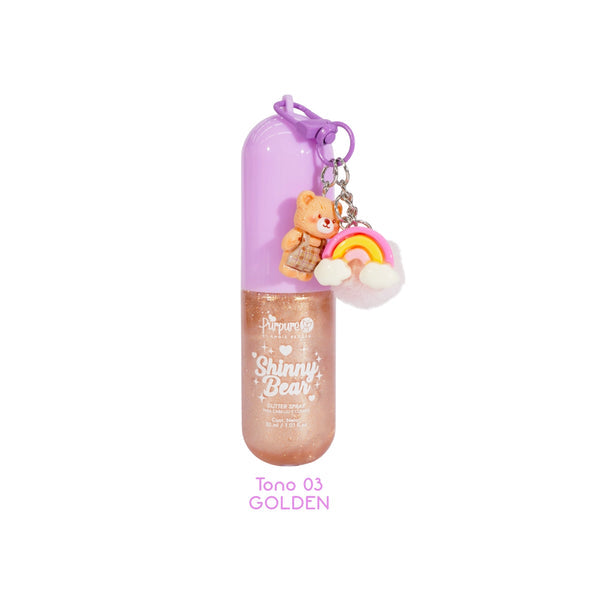 Mini Shimmer Shinny Bear Purpure