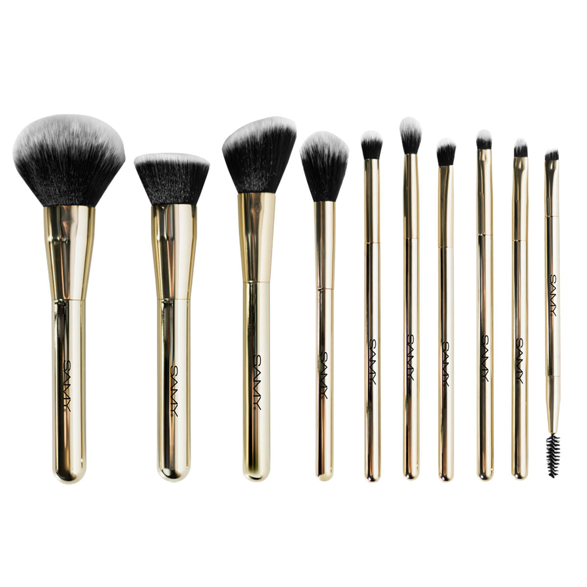 Kit X10 Brochas Velvet Glam Samy