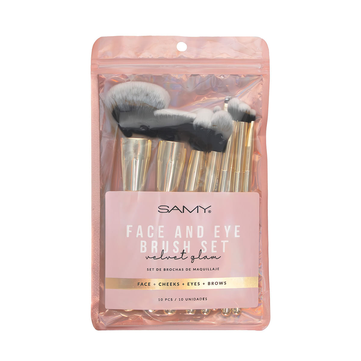 Kit X10 Brochas Velvet Glam Samy