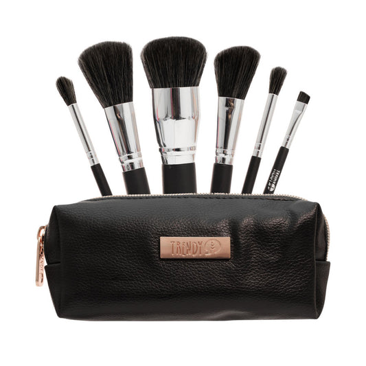 Kit X6 Brochas Mini Negro Trendy