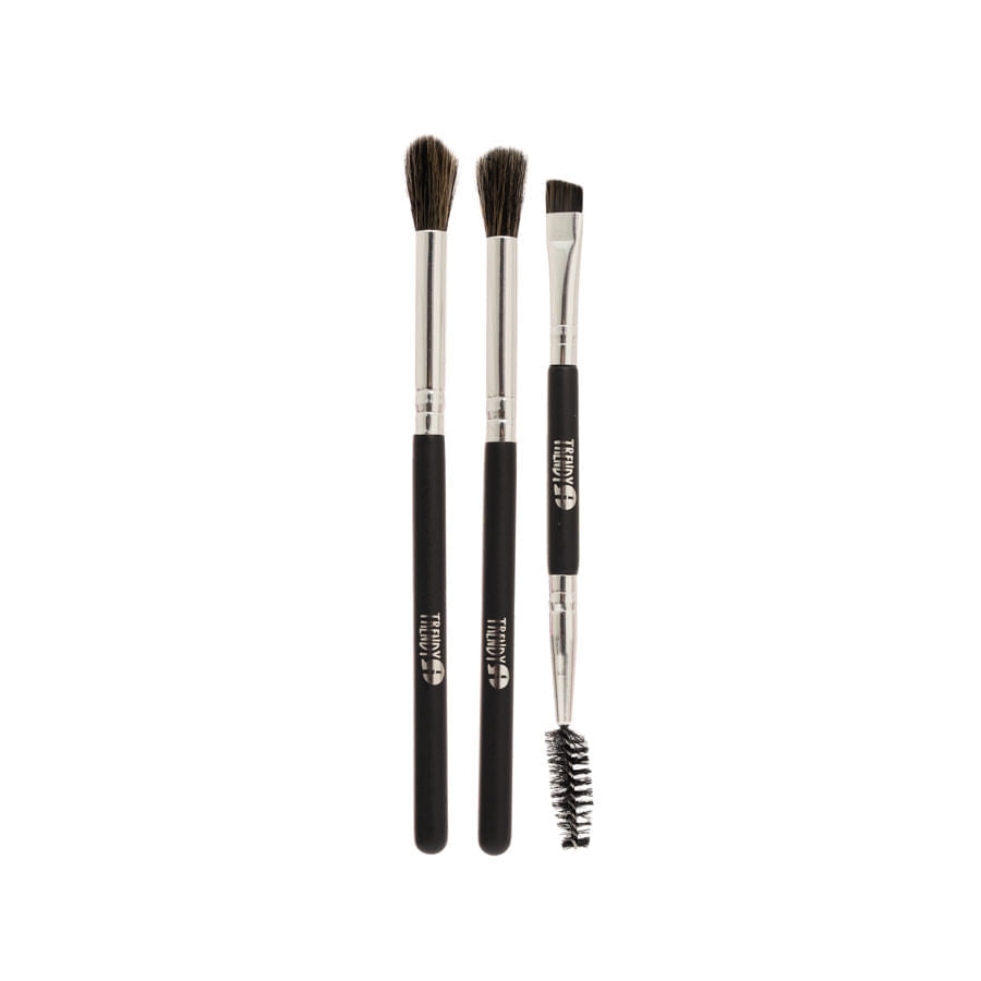 Kit X6 Brochas Mini Negro Trendy