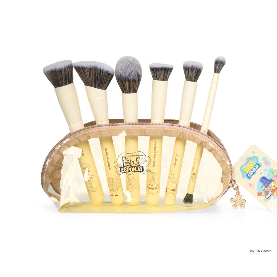 Kit X6 Brochas Piña Bob Esponja Trendy