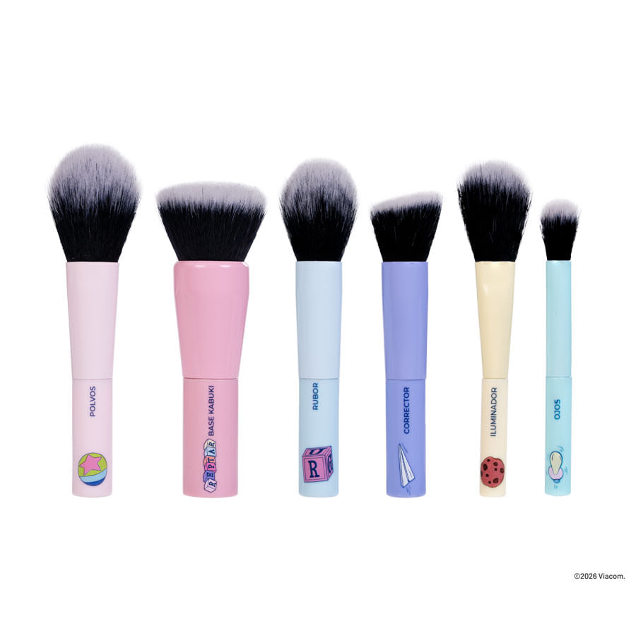 Kit X6 Brochas Mini Rugrats Trendy