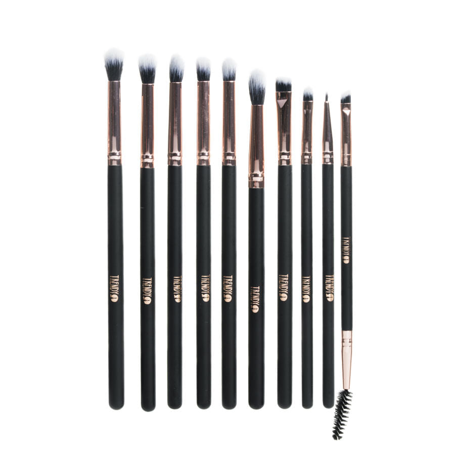 Kit X18 Brochas Marmol Negro Trendy