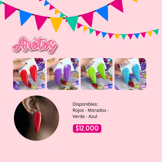 Aretes Unicolor