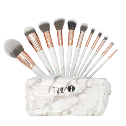 Kit X11 Brochas Marmol Luxury Trendy