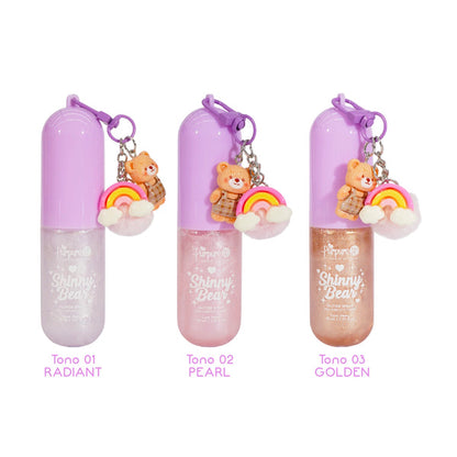 Mini Shimmer Shinny Bear Purpure