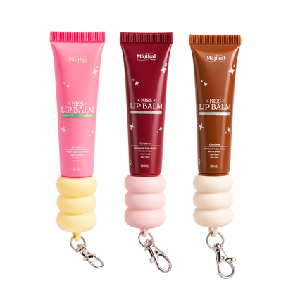 Llavero Kiss Lip Balm Majikal